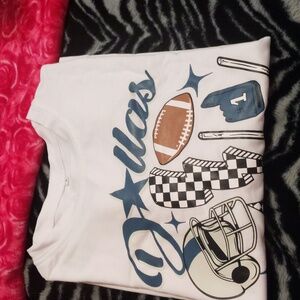Dallas White and Blue Sweatshirt S